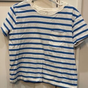 J.Crew Blue and White Striped Kids Shirt